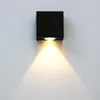 Wall Lamp 3W LED One Side Light Aluminum Single Head Fixture AC85-265V Brushed Black Silver Housing RF-129