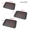 Carbon Steel Rectangle Plate Tray Non Stick Pizza Pan Cake Mold Baking Bakeware W220425