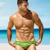 남자 수영복 2022 섹시한 줄무늬 남자 수영복 비키니 남성 수영 브리핑 게이 수영 트렁크 서핑 수프 수영복 해변 마모