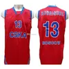 Nikivip Sergio Rodriguez #13 CSKA MOSCOW RETRO Basketball Jersey Mens Cucite personalizzate Maglie Nome Numero
