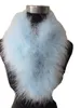 100％本物のダチョウの羽毛スカーフショールを肩をすくめた手作りのふわふわソフト