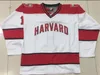 CAMISA DE HÓQUEI DA UNIVERSIDADE DE HARVARD DA NCAA