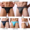 Underpants Men Sexy Underwear Nylon Brethable Panties Mesh Thong Male Cueca Tanga Low Rise Brief Man Penis Pouch Slip Homme Bikini TrunkUnde