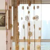 カーテンドレープロマンチックな太陽の花のチュール印刷半透明の通気性バルコニーリビングルームスクリーンホームデコレーション