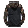 Jackets de camuflagem masculina Jaqueta com capuz masculino de tamanho de primavera de primavera casual de moda casual