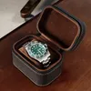 San Martin Watch Box Yüksek kaliteli deri taşınabilir basit vintage küçük seyahat saklama kutuları Hediye için Aksesuarlar 220428