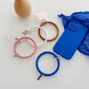 Universal Hanging Ring Rope Mobile Phone Case Silicone Bracelet Cellphone Strap Anti-Lost Lanyard Big Ring Keychain