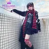 Harajuku Punk Mode Grau Rot Schwarz Gestreiften Schal Frauen Mädchen Winter Warme Gestrickte Schals Streetwear