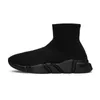 2021 Designer Socks Skor Mens Kvinnor Casual Shoe Triple Black Red White Speed ​​Trainer Vintage Platform Ace Boots Sock Sneakers Trainers W