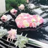 Coroas de flores decorativas Carro de casamento aberto Base floral Blocos de espuma de flor Gaiola Suporte artificial Decorativo