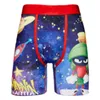 Mens Ice Polyester Boxer Shorts Printed Animation Comfortable Sports Running Boxer Underwear Short Pants