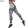 Mulheres leggings vintage viking tatuagem símbolos imprimir cintura alta elasticidade legging casual feminino para calças de fitness ao ar livre w220617