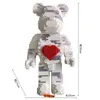 아이디어 70cm New Net Red Moc Tide Play Love Violent Bear 빌딩 블록 모델 장난감 장식 장식 여자 생일 키트 선물 G220524