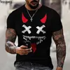 XOXO Muster 3D-gedrucktes T-Shirt Mode Herren Street Casual Sporthemd männlich Oansatz übergroßes T-Shirt Angeln 220505