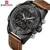 Naviforce Top Luxury Sport Watch Men Модные повседневные цифровые квартальные наручные часы мужские часы Masculino 220525