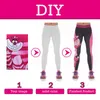 Nadanbao DIY Dostosuj legginsy Women 3D Digital 1MOQ High talia Sportowa nogawka Fitness Legins for Woman S XL 220616