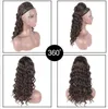 5 Färg 20 "Ny Long Curly DString Ponytail Wig Curly Clip Hair Extension