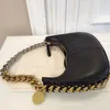 Vintage chain shoulder bags designer crescent bag England Style fashion large handbag lady hobo underarm bag women