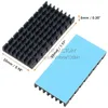 Fans Coolings Factory Black 50 25 5mm aluminium kylfläck chipset radiator kylare med termisk lim padfans
