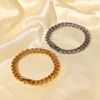 Link Chain Fashion Roestvrij stalen armband 18k goud 8,02 mm dikke armbanden voor vrouwen stick buckle hand dikke sieraden fawn22