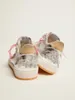 Düşük üst küçük kirli ayakkabılar tasarımcı lüks İtalyan retro el yapımı top yıldız Ltd Gümüş Lamine Deri Kum Renkli Süet Detaylar