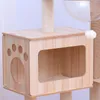 Factory wholesale luxury cat scratching board tree cat furniture house tower apartment