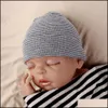 Caps Hats New Autumn Winter Infant Baby Hat Child Babies Stripe Soft Beanie Kids Sticked 15334 Drop Delivery 2021 MxHome DH3OI