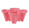 Four Petals Strawberry Stereoscopic Planters Pot Stackable Balcony Vegetable Pots Colorful No Space Practical Basin SN6450