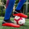Além de grande tamanho 36 49 tênis de tornozelo alto masculino de futebol de futebol de futebol de futebol infantil de futebol de futebol ao ar livre de futebol de picos longos Chaussure Football 220811