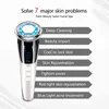 EMS Hot Cool Facial Massager LED Photon Therapy Skin Care Tools Face Lifting Tighten Sonic Vibration Massage Beauty Device 220512