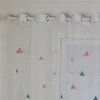 Gordijn gordijnen mode print driehoek gordijnen moderne geometrische voor woonkamer slaapkamer pure home decoratie accessoirescurtain