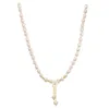 Anhänger Halsketten Minar Strukturierte Weiße Farbe Shell Blumen Für Frauen Barock Süßwasser Perle Perlen Choker Halskette PendientesPendant