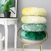 Velvet Chair Cushion Couch Pumpkin Throw Pillow Round Solid Home Decorative Car Floor Pillow 16x16 inch RRA13453