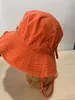 Mektup Pembe Turuncu Kova Şapkası İpi Kadın Lüks Yaz Plajı Güneş Şapkaları 220519