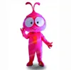 Costume della mascotte del mostro rosa di Halloween Vestito da festa di fantasia di Natale di alta qualità Vestito da personaggio dei cartoni animati Vestito da carnevale unisex per adulti