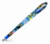 Factory price 100pcs One Piece Cartoon Anime Lanyard Key Chain Neck Strap Key Camera ID Card Badge Phone String Pendant Party Gift Accessories Wholesale