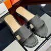 Klassiska kvinnors sandal tofflor Summer Flats Casual Relaxed Womans tofflor Travel Designer Sandaler Slipper Luxury Sandaler Stora SI2774746