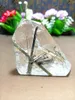 Decorative Objects & Figurines Natural Quartz Red Hair Crystal Obelisk Accompanying Wand Point Home Decor Pendant HealingDecorative