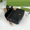 Handväskor Designer Bag Kvinnor Fashion Tote Bags Mini Leather Letters Luxury Marmont Ladies Wallet Crossbody Messenger Lady Shoulder Handbag Ryggsäck