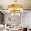 Kolye lambaları Modern Altın Işık Lüks Kristal Çevre Çür Yardımcı Villa Restoran Oturma Odası Aydınlatma El Mühendislik Lightingpendent