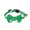 Colliers de chat de Noël colliers de chaton détachables avec collier pour animaux de compagnie Bell Santa Claus pour la fête de Noël