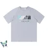 Men's T-Shirts Tracksuits Stock Trapstar T-shirt Embroidery Flocking Letter Men Women T Shirt Set Shorts SuitMen'sFashion movement2023