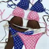 Mujer diseñador traje de baño Italia Bikini de trajes de baño para el juego de bikinis de baño floral sexy trajes de una pieza S-XL