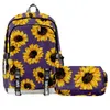 HBP Tournesol Sac À Dos Costume Double Couche Crayon Sac Deux Pièces Costume Sac À Dos 220804