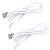 2 stuks USB-kabel Oplader Vervanging Compatibel met Stylus Pen Tablet Pen Huion P80/PE330/PF150 Jack 2.0mm