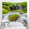 美しい滝の風景の装飾ウォールカーペットアールデコブランケットカーテンハウスベッドルームリビングルームJ220804