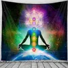 Tapeçarias Índia Sete Estrelas Chakra Tapeçaria Buda Yoga Meditação Hippie Parede Mandala Decoração Jampu Feitiçaria TapeçariaTapeçarias