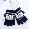 Haaraccessoires unisex kinderen protable jongens meisje winter herfst kinderen handschoenen vol vingers wanten gebreide cartoon bearhair