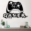 Väggklistermärken Stor graffiti Videospel Joystick Dekal Playgroom Gaming Zone Xbox Gamer Sticker Bedroom Heminredning