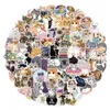 Waterproof sticker 50/100pcs Cute Cats Animal Stickers Mixed Graffiti Vinyl Toys for Notebook Guitar Laptop Luggage Diary Car Scooter Cup Decals Car stickers